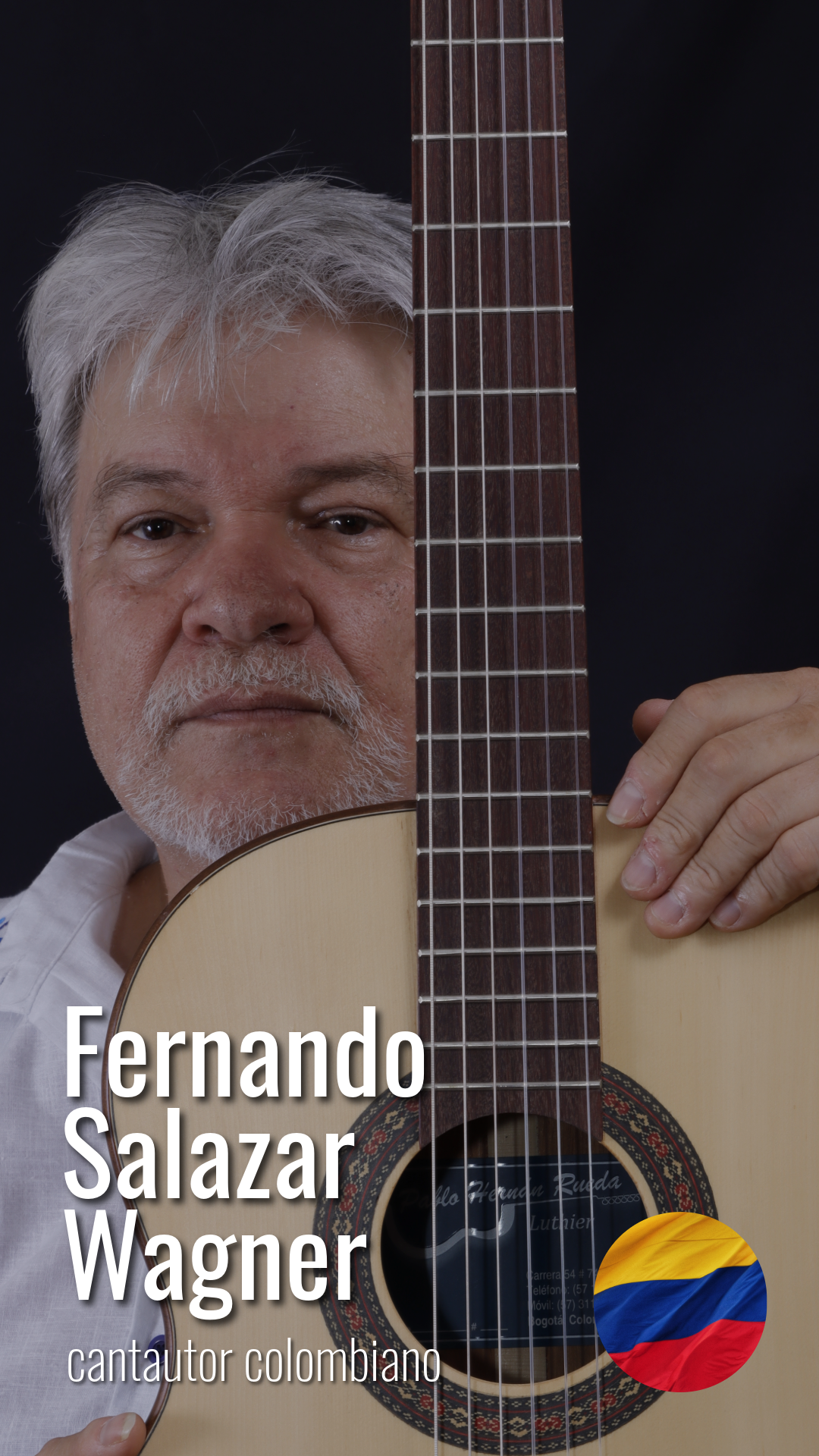 Fernando Salazar Wagner, intérprete, cantautor y compositor. Múltiple ganador de diversos festivales de música andina colombiana.